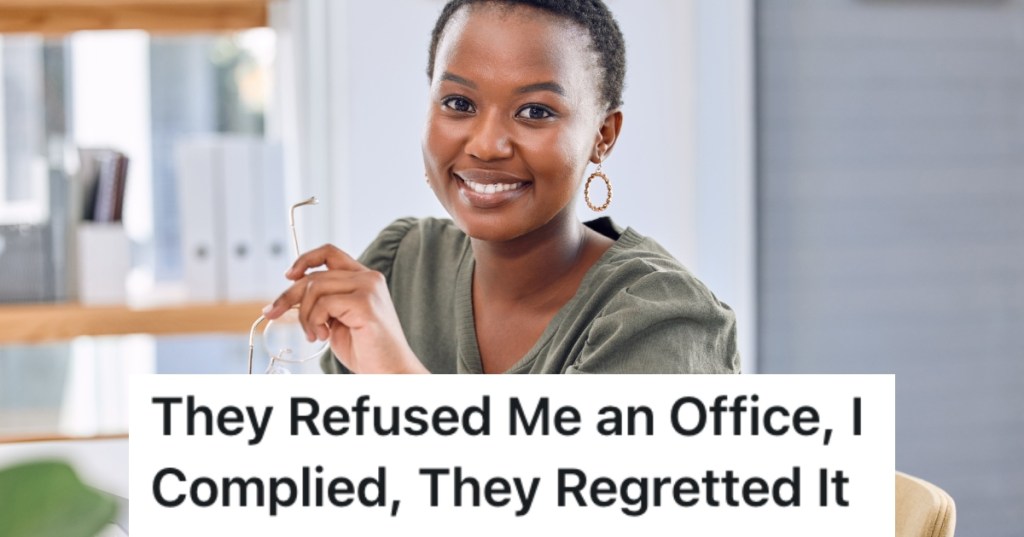 woman in an office