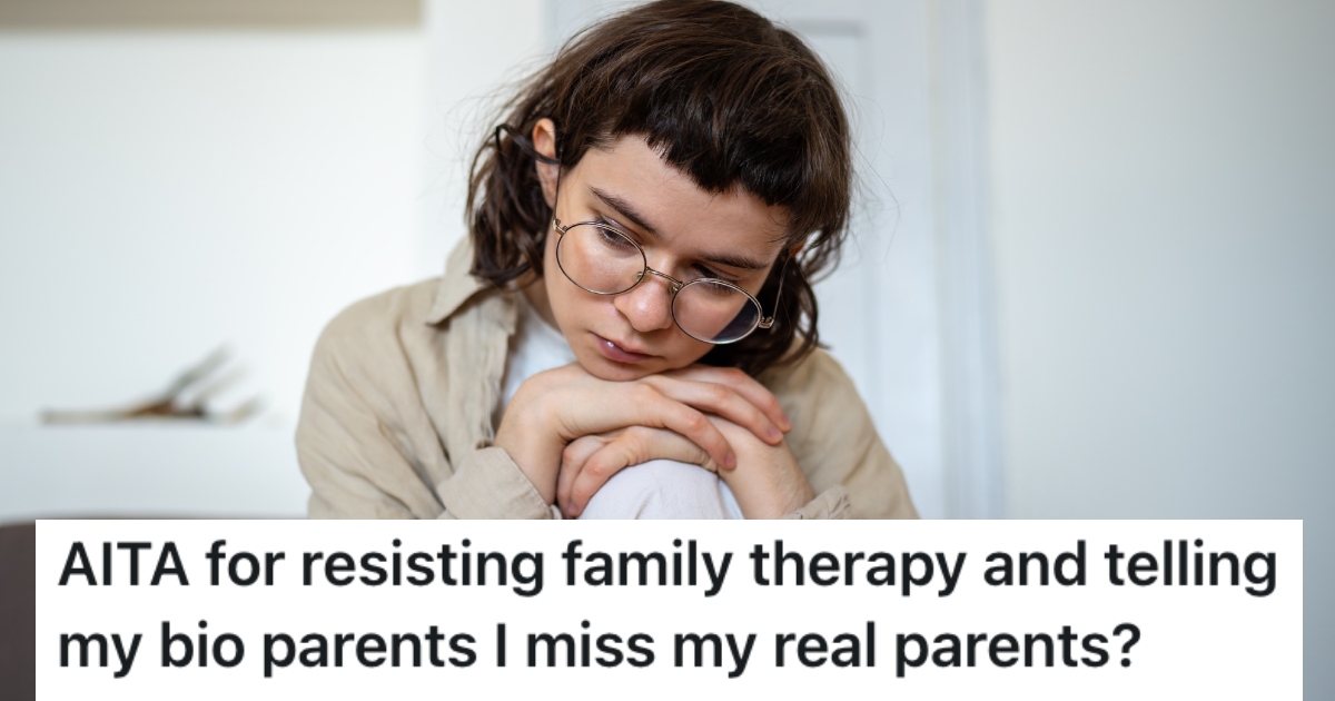 She Was Forced To Live With Her Biological Parents After Her Grandparents Passed Away, But She Doesnt Get Along With Them At All upset young female teenager