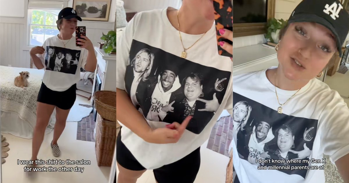 woman talking to tiktokkers