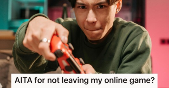 man playing a video game