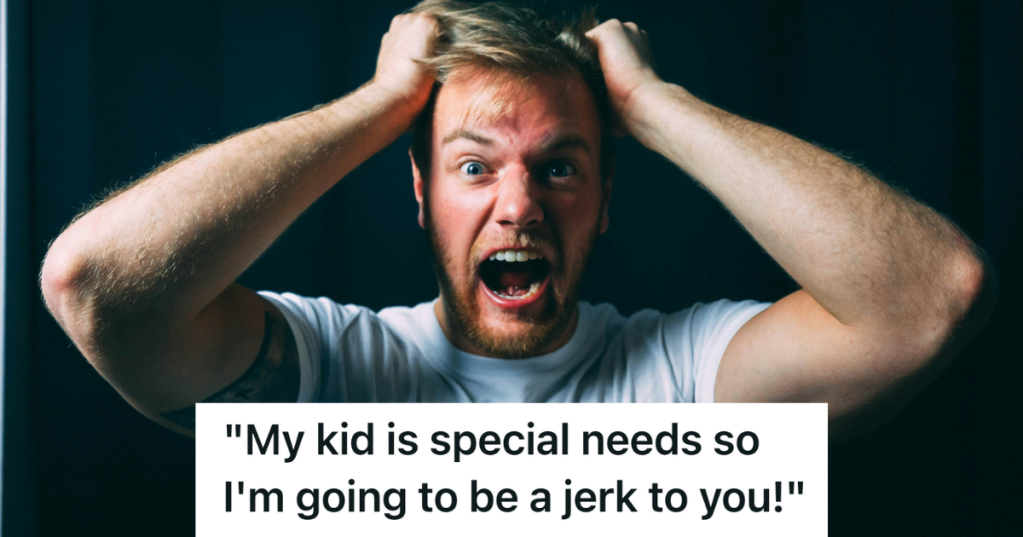 man screaming with hands on head