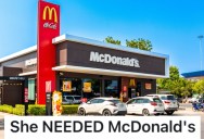 An Impatient Driver Almost Hit Them To Get Into A McDonald’s Drive-Thru, But They Got The Last Laugh When They Were Served Before Her