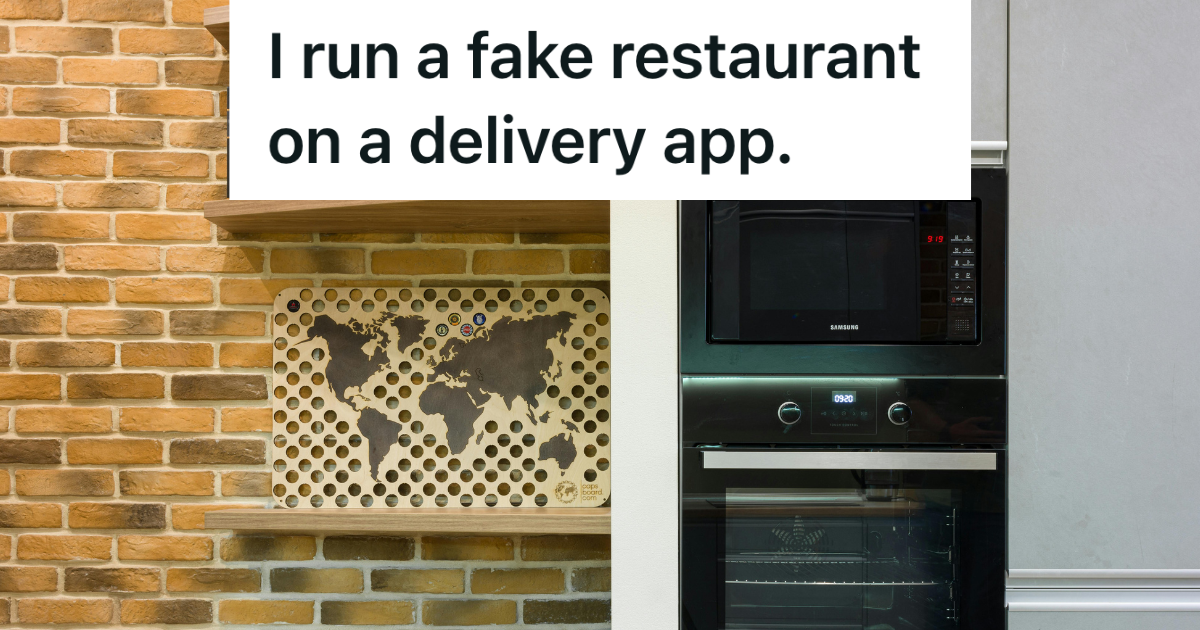 He Took Store Bought Meals, Repackaged Them As Homemade, And Turned The Hustle Into A Profitable Business microwave oven in kitchen