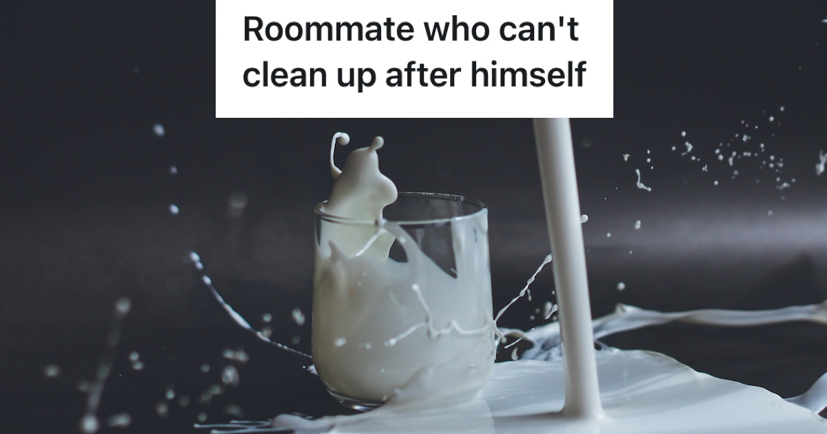 milk splashing out of a glass