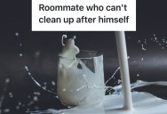 Tired Of His Messy Roommate’s Behavior, This Guy Decided To Let Them Cry Over Spilt Milk… For Days