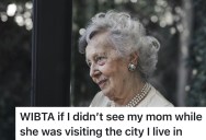 Mom Flies To Daughter’s City During Busy Week, And Daughter Wonders If She Has To Make Time