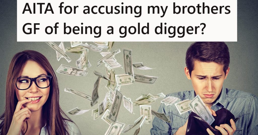 woman taking all of her boyfriend's money