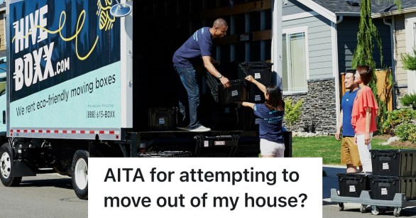 parents watching child move out