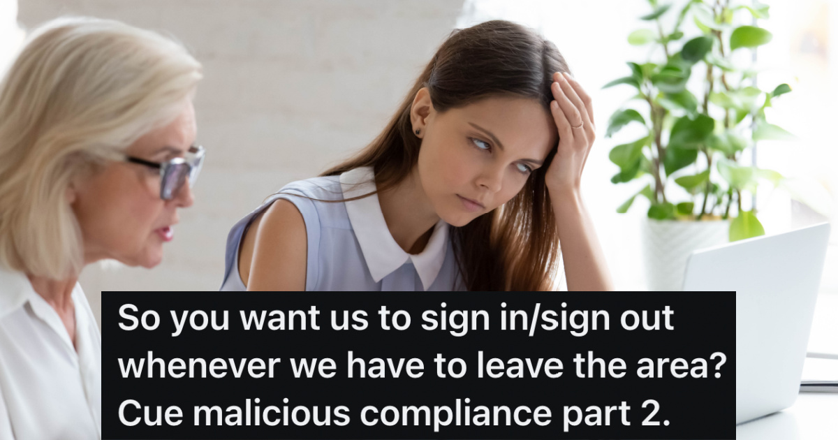 Boss Wants Employees To Be Very Specific About Why Theyre Leaving Their Desk, So The Employees Work Together To Show Him Why This Is A Bad Idea nosy boss revenge