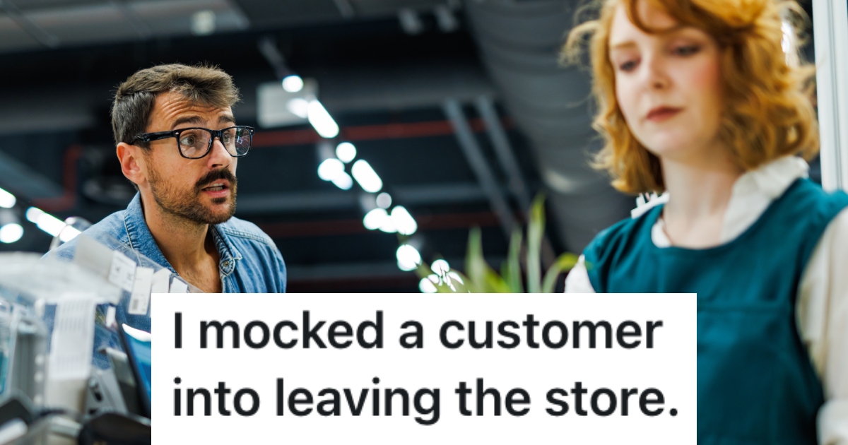 woman dealing with a customer