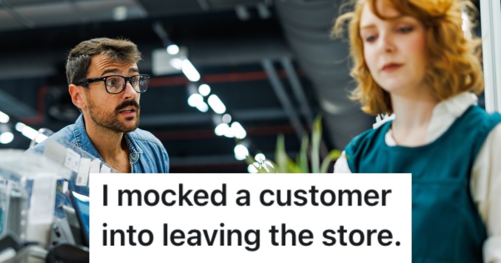 woman dealing with a customer