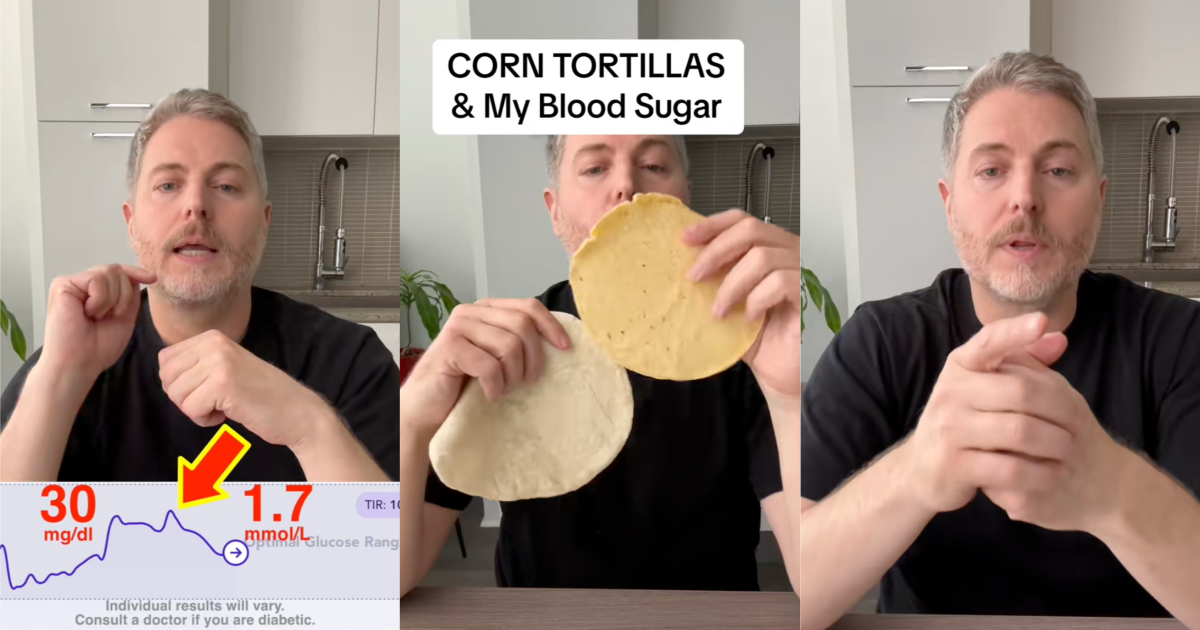 man talking about blood sugar levels