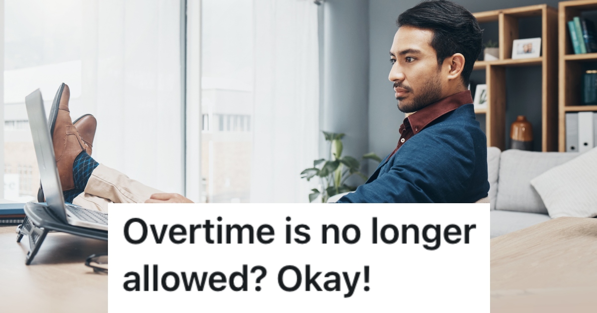 man with his feet on his desk