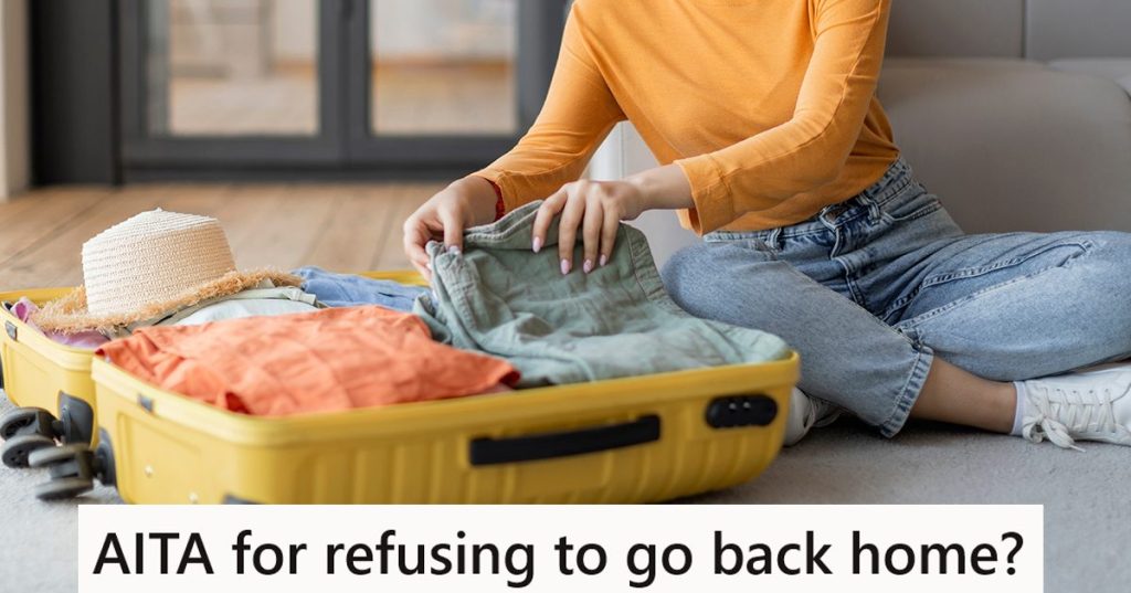 girl sitting on the floor packing