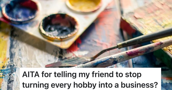 paint palette and paint brush in use