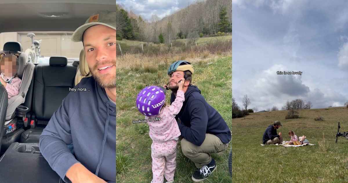 A father and daughter on an adventure together