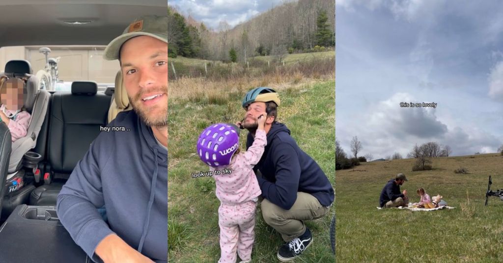 A father and daughter on an adventure together