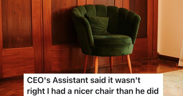 comfortable green chair