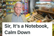 Paranoid Customer Becomes Convinced That Store Clerk’s Writing About Him, So The Clerk Shows Him His Notebook