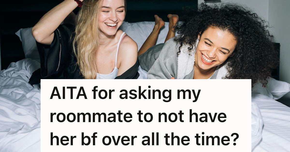 two roommates laughing