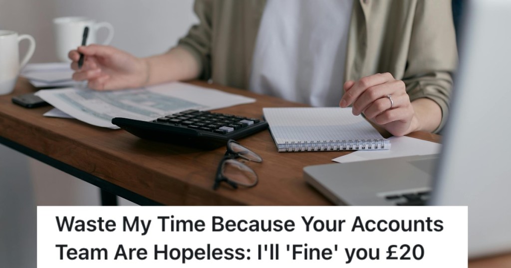 woman doing accounting