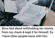 His Boss Used His Paycheck To Commit Tax Fraud, So He Spread His Phone Number Around The City