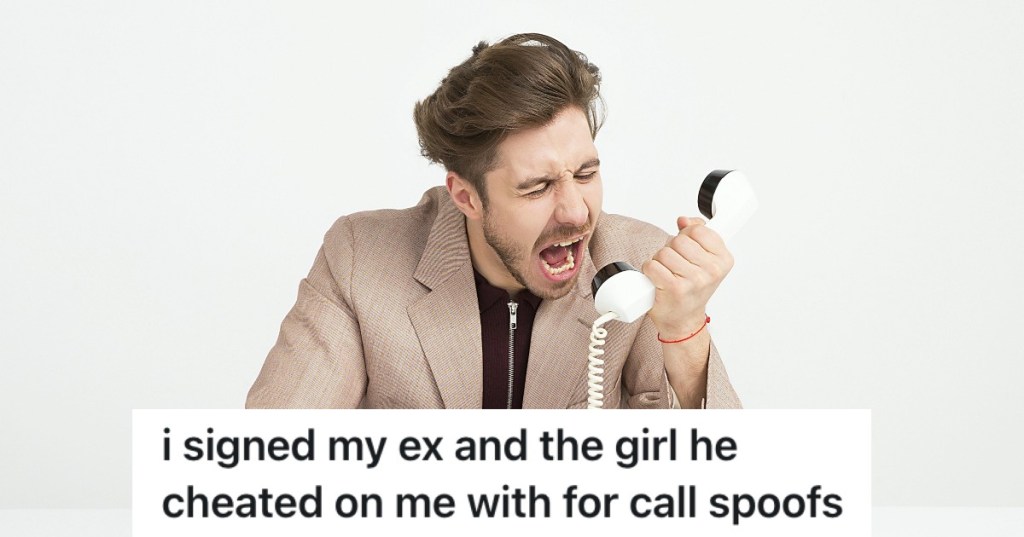 man screaming into phone