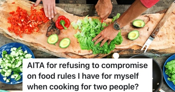 couple chopping veggies