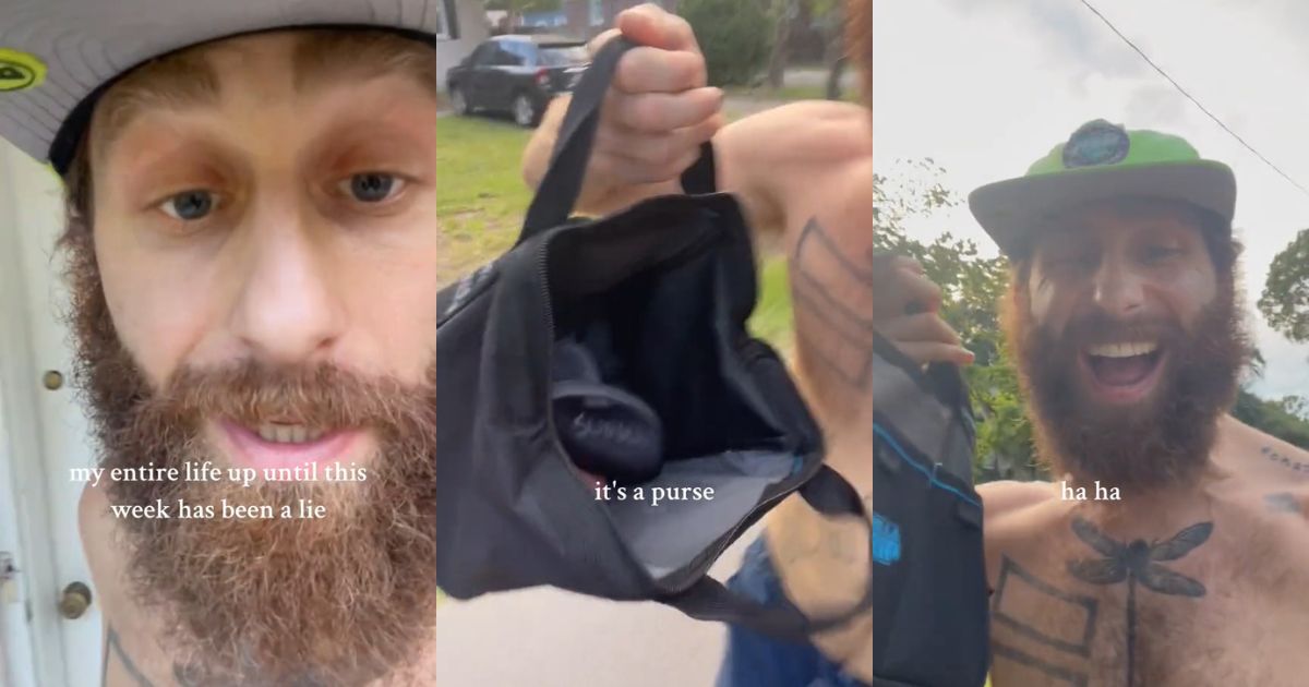 Guy Got A Bag From A Hardware Store, And Is Thrilled To Realize He Just Carries A Purse Now