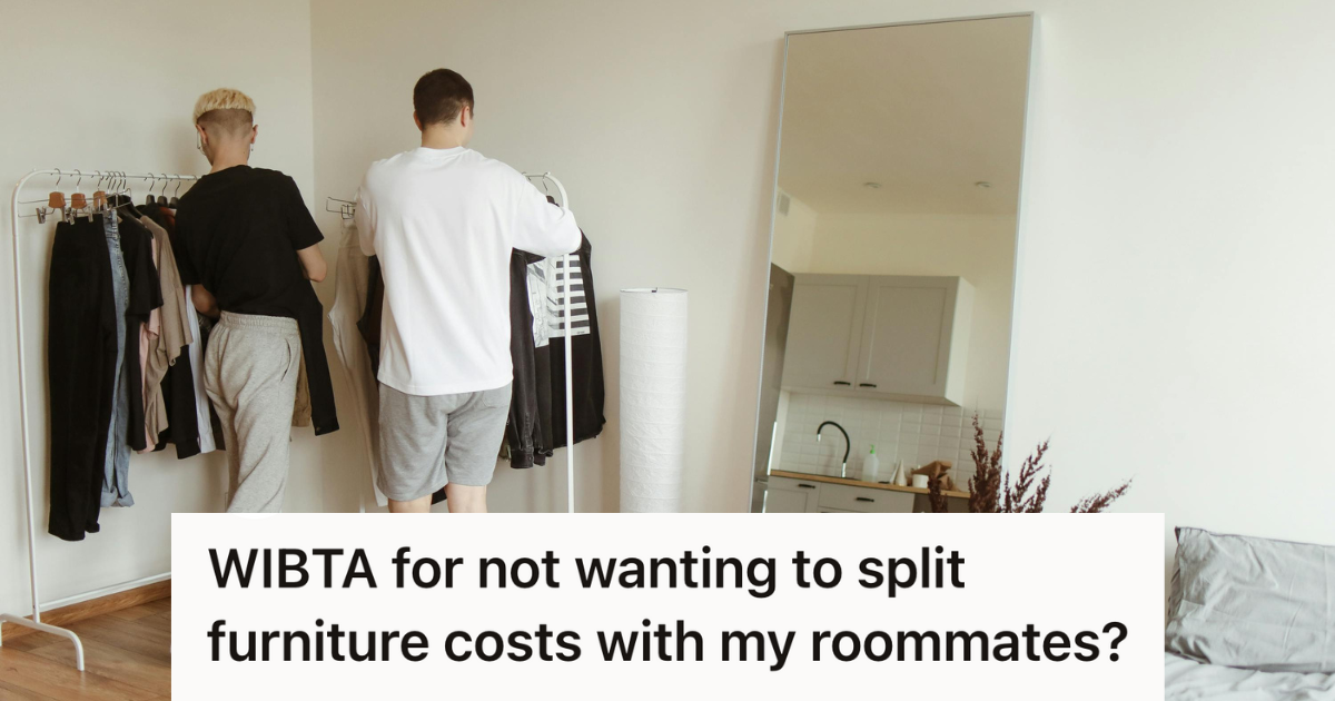 roommates standing in their apartment