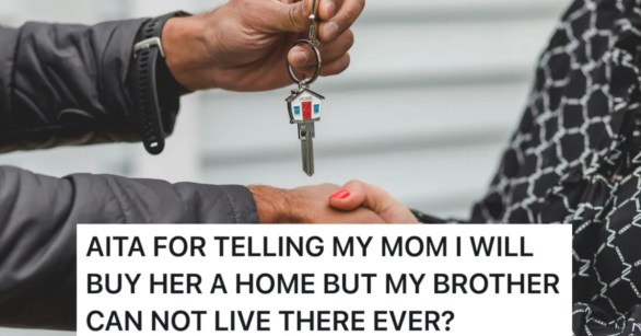 putting house key into someone else's hand