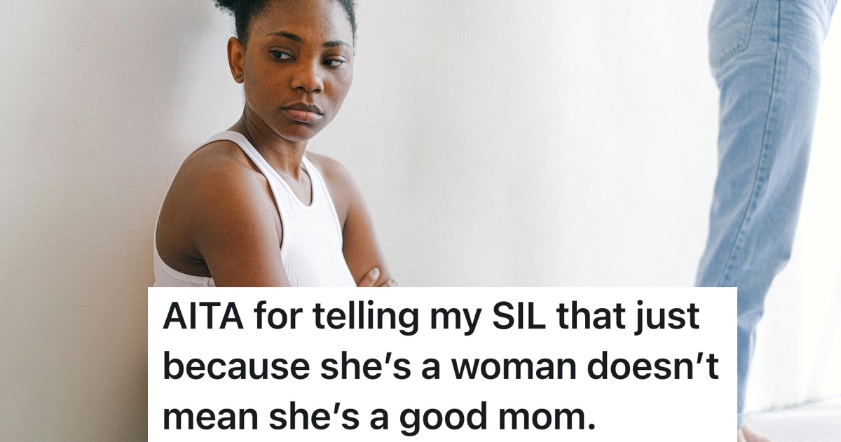 Grieving Dad Is Shamed For Parenting Without His Late Wife, So His Sister in Law Snaps And Tells The Critic Shes Not Exactly Mother Of The Year woman looking upset and down at the ground