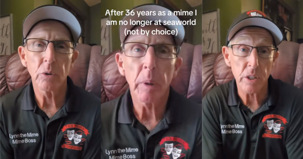 man talking to a camera