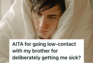 Sibling Wanted A Peaceful Vacation, But When His Brother’s Reckless Behavior Got Him Sick, He Questioned Whether He Wanted To Pull Away From Him Entirely