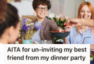 She Declined To Make Room For Extra Guests At Her Annual Dinner Party, But Her Friend’s Overreaction Left Her Second-Guessing Herself