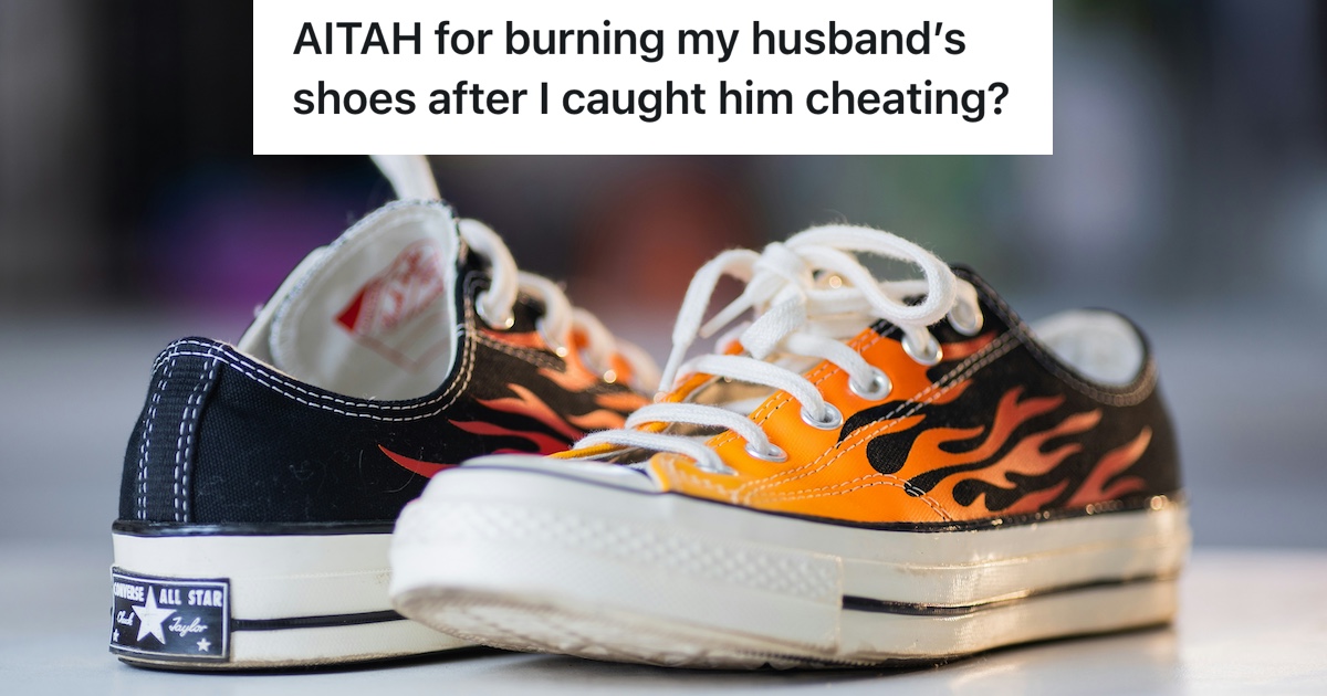 sneakers aita Wife Caught Her Husband Cheating With His Workout Partner, So She Burned His Favorite Pair Of Sneakers And Sent Him The Evidence