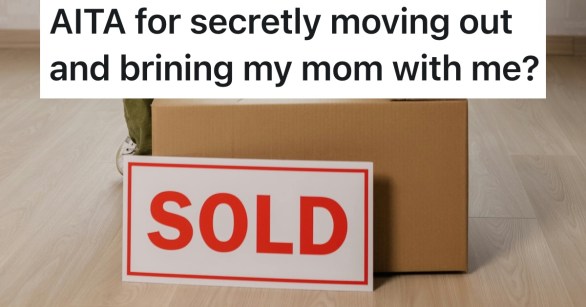 sold sign sitting by cardboard moving boxes