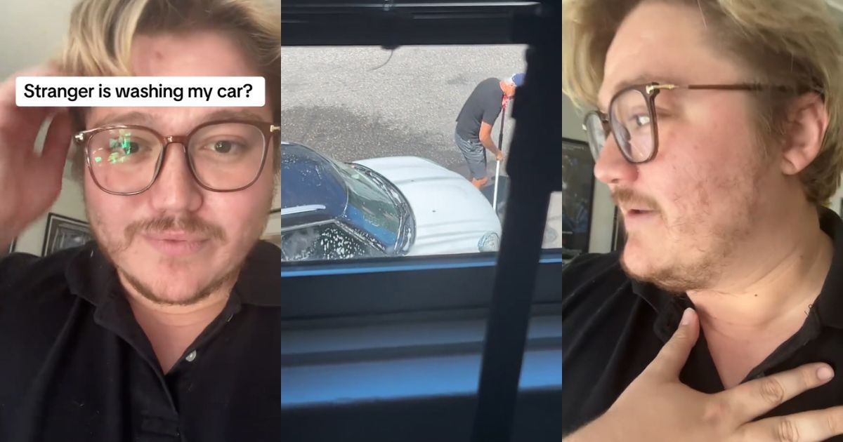 He Was Working From Home When He Looked Out To See A Stranger Washing His Car. What Should He Do Now?
