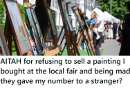 Parent Bought A Cute Painting At An Art Fair, But Soon They Were Fielding Calls From A Stranger Who Wanted It