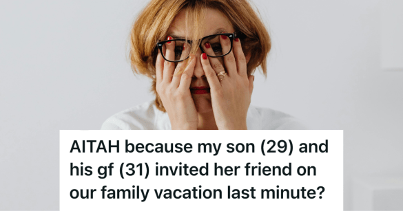 stressed older woman