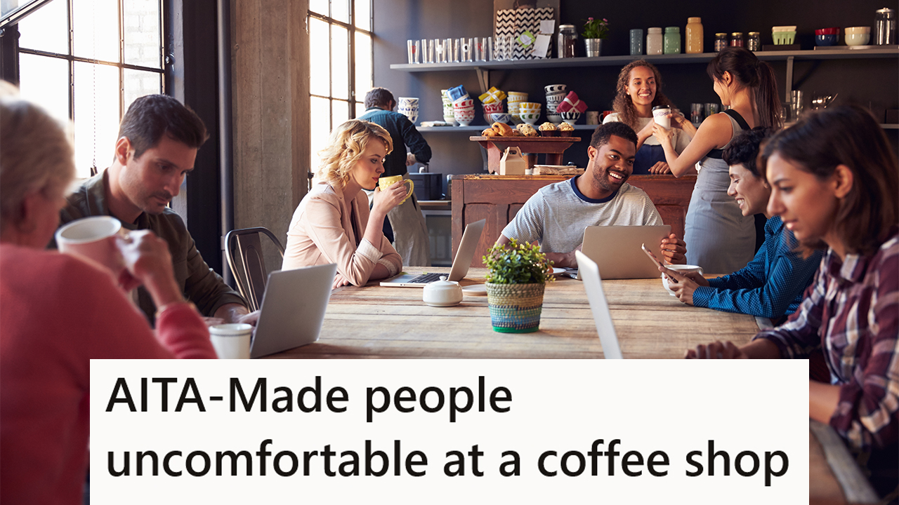 group of people laughing around a table
