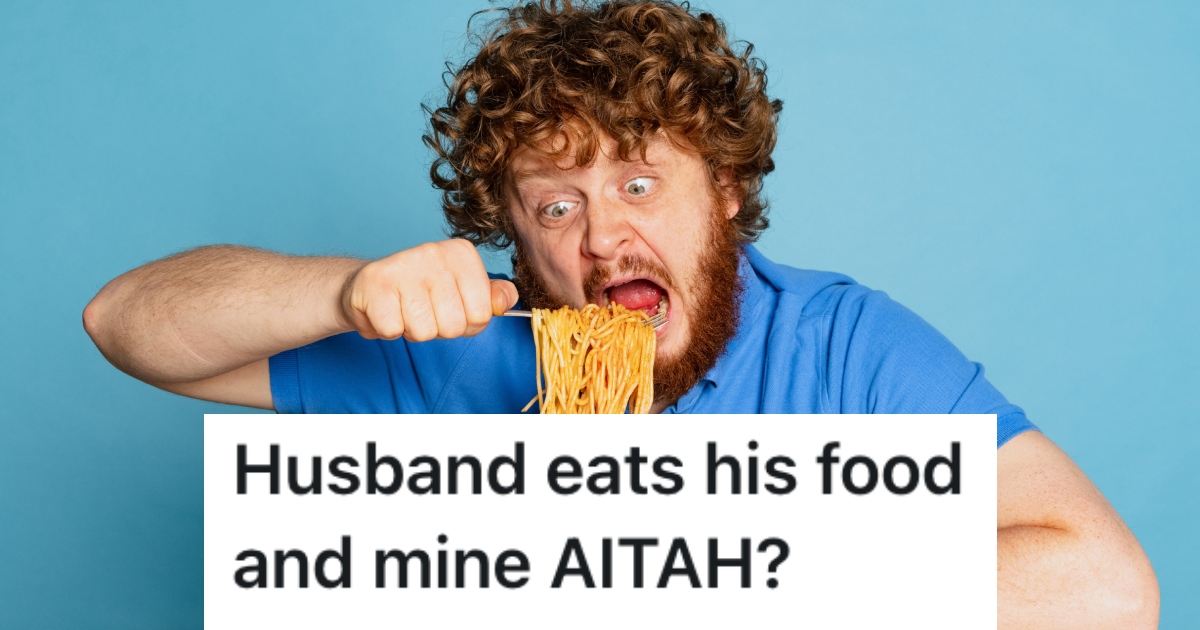 man eating some pasta
