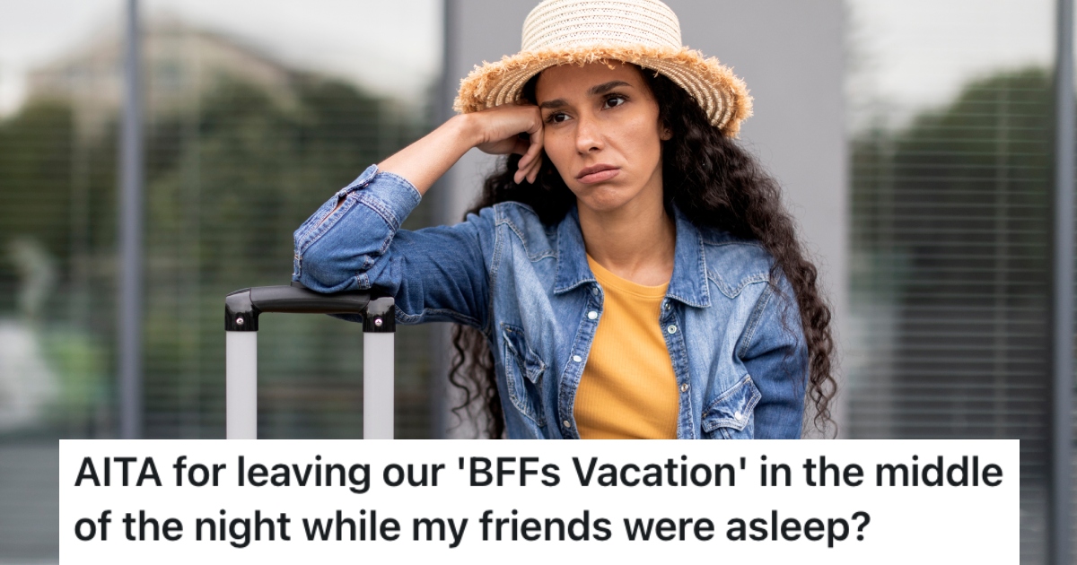 Her Friends Ditched Her On A Vacation, So She Decided To Go Home Early woman wearing a hat