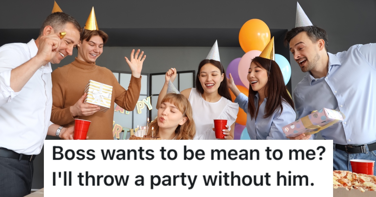 people having an office party