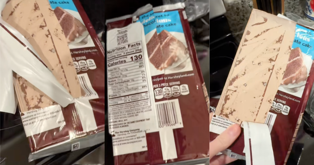'What is wrong with it?' - A Shopper Noticed Something Unusual About The Hershey's Chocolate She Bought