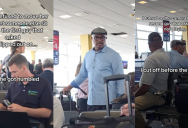 A Rude Traveler Got Called Out By Another Person In The Waiting Area At An Airport Gate