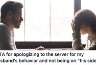 Her Husband Was Rude To A Waitress And Refused To Pay The Bill, So She Took Their Toddler And Walked Out