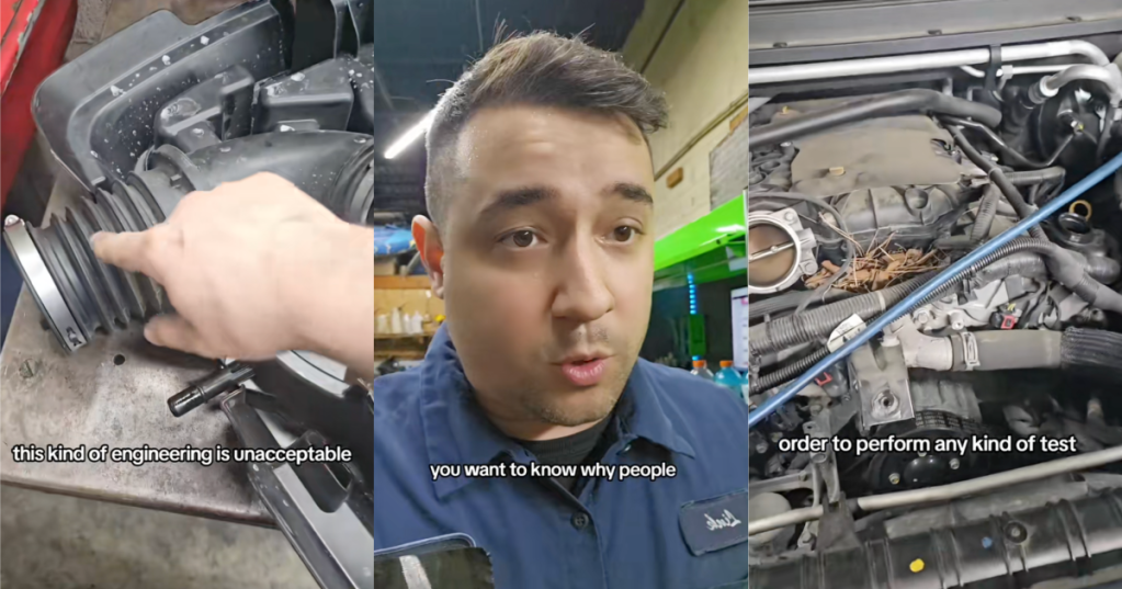 mechanic talking about a car