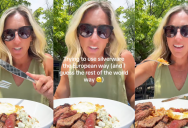 She Tried to Eat “The European Way” And It Didn’t Go Well. – ‘I don’t get it. In America, that’s considered rude.’
