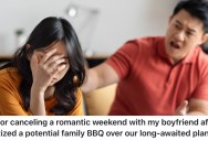 She Planned A Romantic Getaway With Her Boyfriend, But He Told Her He Needs To Go To A Family Gathering Instead